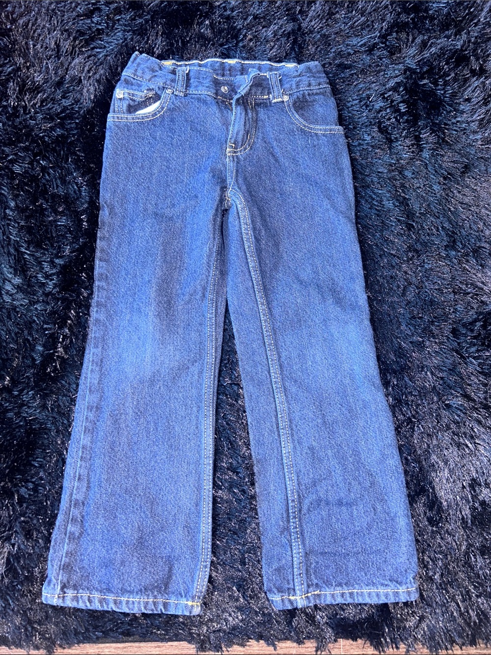 Faded Glory Kids Dark Blue Straight Leg Jeans